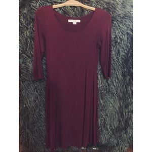 Burgundy dress